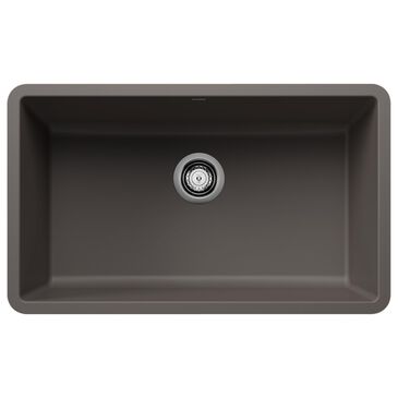 Blanco Precis 30" Single Bowl Kitchen Sinks in Volcano Gray, , large