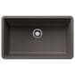 Blanco Precis 30" Single Bowl Kitchen Sink in Volcano Gray, , large
