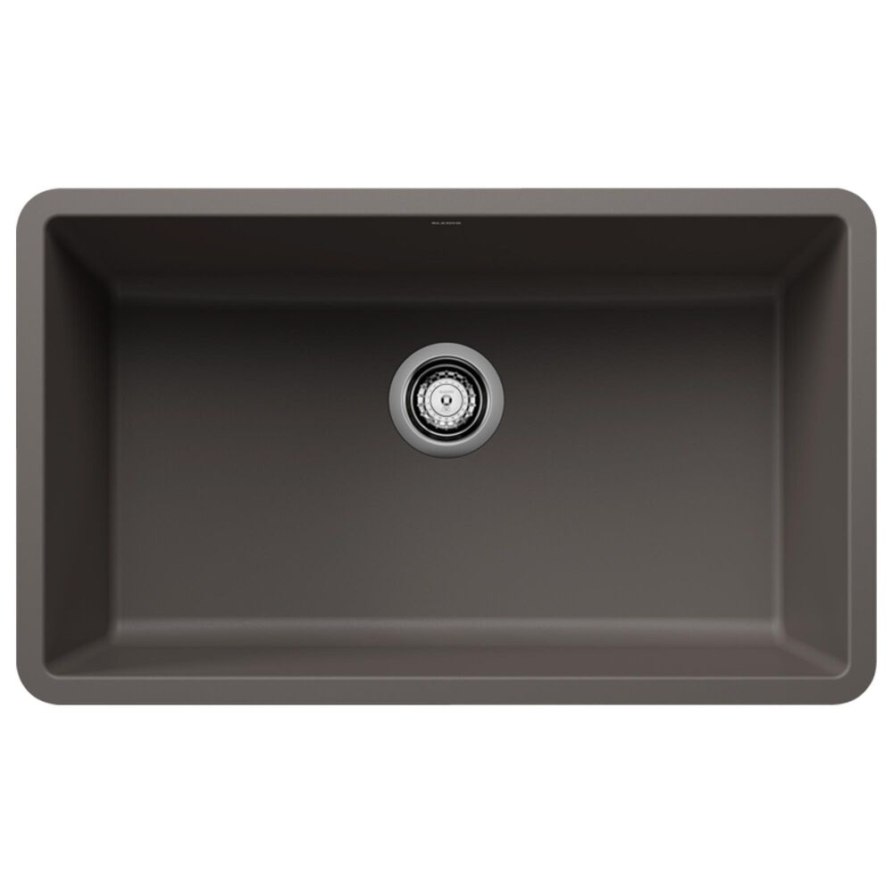 Blanco Precis 30" Single Bowl Kitchen Sink in Volcano Gray, , large