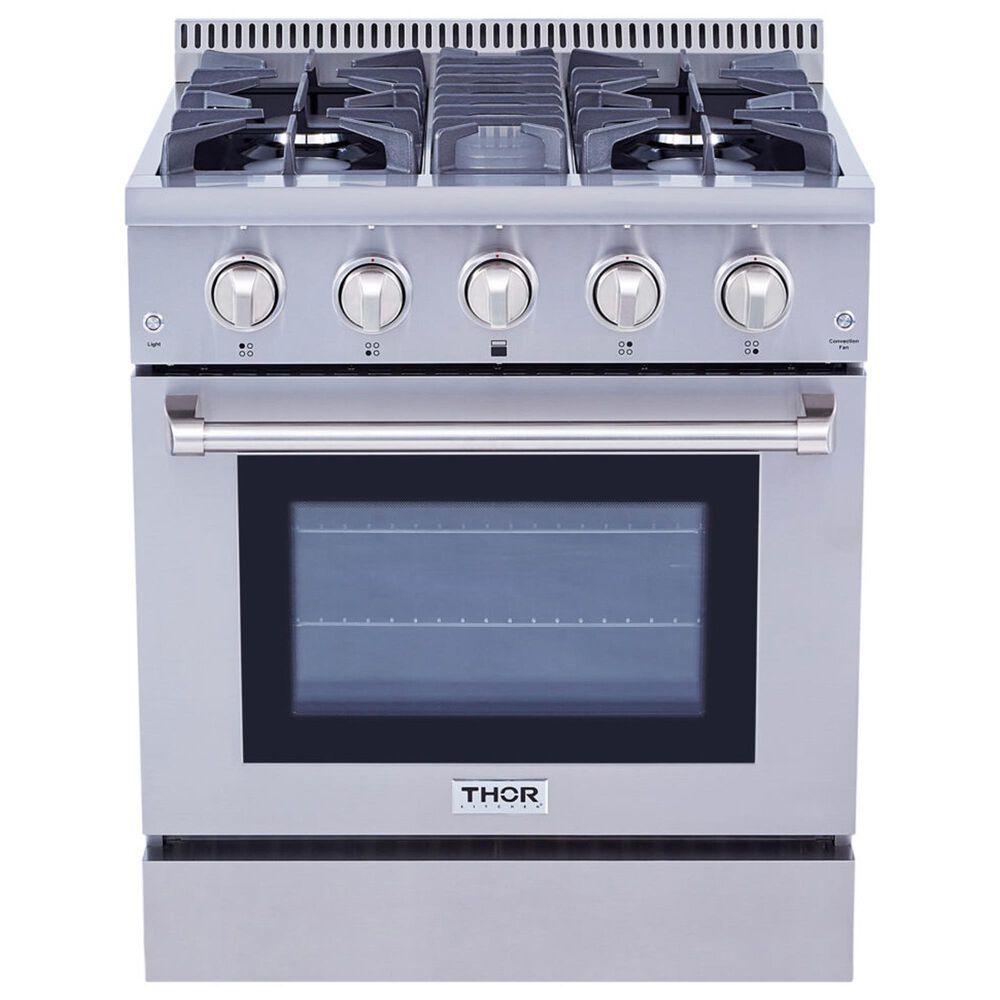 Thor Kitchen 30" Freestanding Professional Gas Range in Stainless Steel, , large