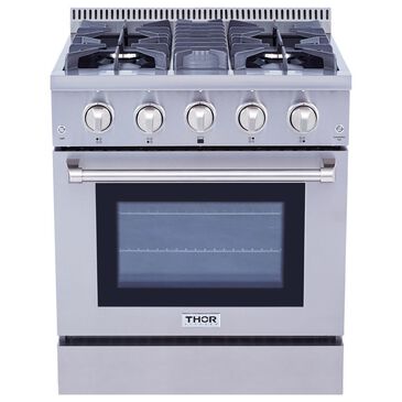 Thor Kitchen 30" Freestanding Professional Gas Range in Stainless Steel, , large
