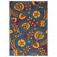 Nourison Aloha ALH17 3"6" x 5"6" Navy and Multicolor Indoor/Outdoor Area Rug, , large