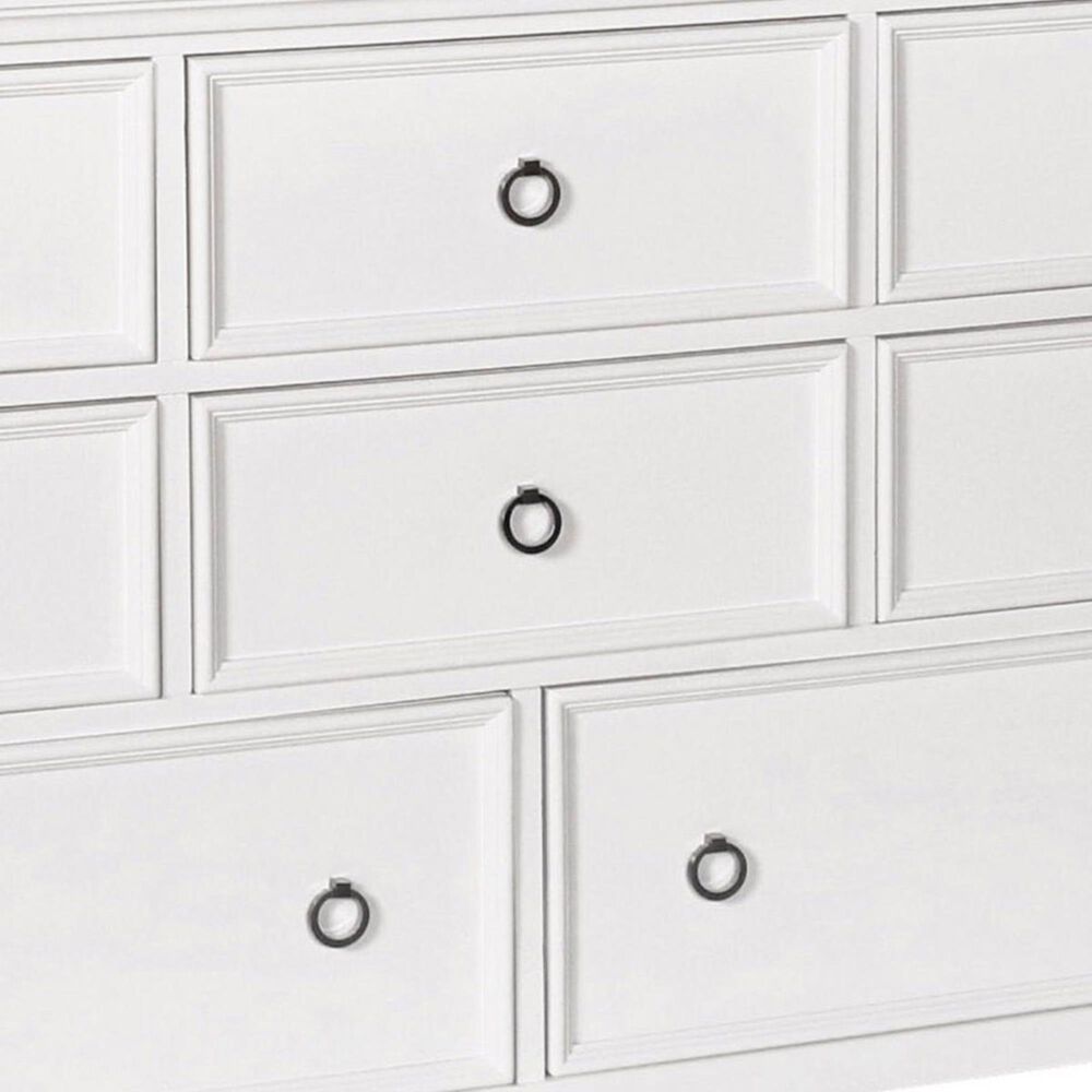 New Heritage Design Tamarack 8 Drawer Dresser in White, , large