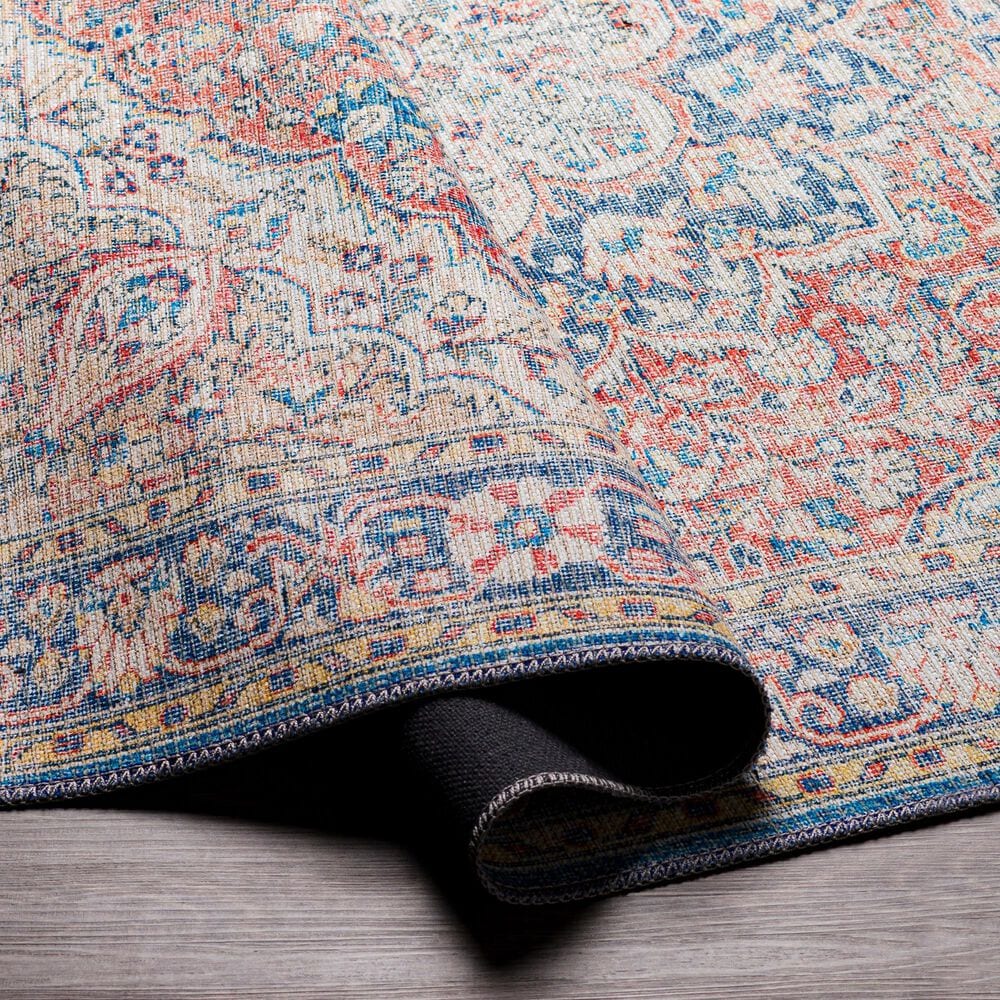 Surya Colin 2&#39;7&quot; x 12&#39; Red, Blue, Tan, Yellow and Cream Runner, , large
