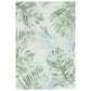Safavieh Barbados Tropical Botanical  9"10" x 12"5" Green and Teal Indoor/Outdoor Area Rug, , large