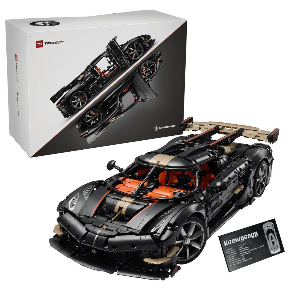 LEGO Technic Koenigsegg Sadair Spear Megacar Building Set, , large