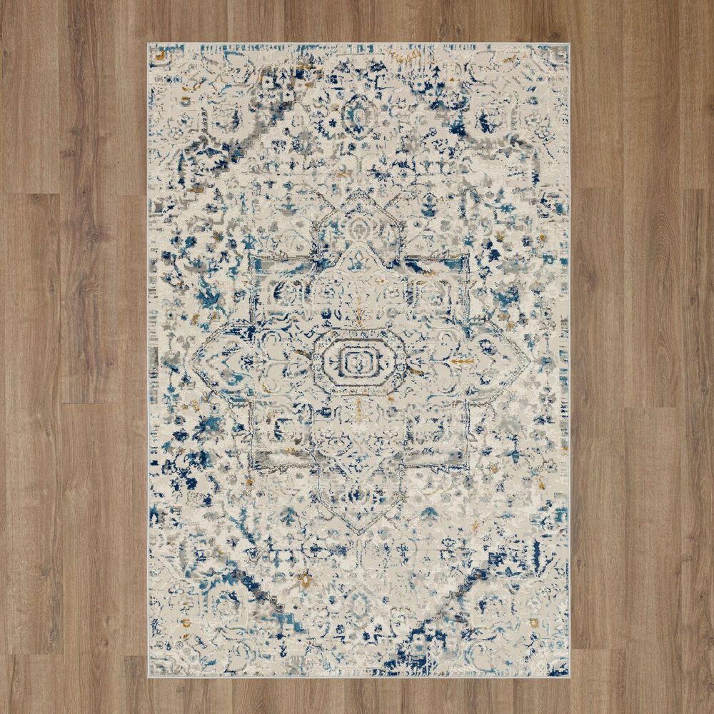 Karastan Cleo R1078 5&#39; 3&quot; X 8&#39; Cream Area Rug, , large