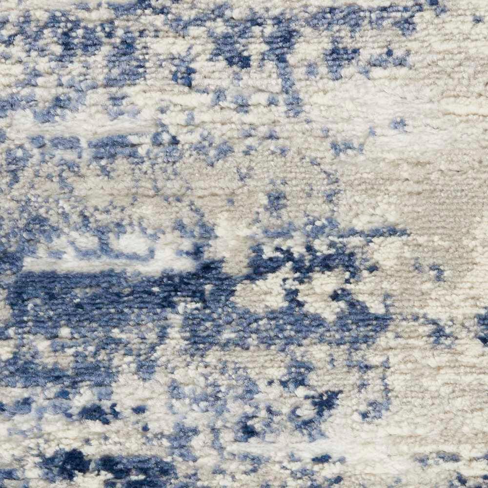 Nourison Cyrus CYR04 2&#39;2&quot; x 7&#39;6&quot; Ivory and Navy Runner, , large