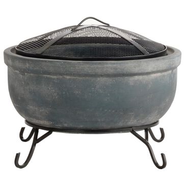 Alfresco Home Earthenware Cool Fire Pit with Stand and Screen, , large