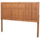 Baxton Studio Monroe King Panel Headboard in Ash Walnut, , large