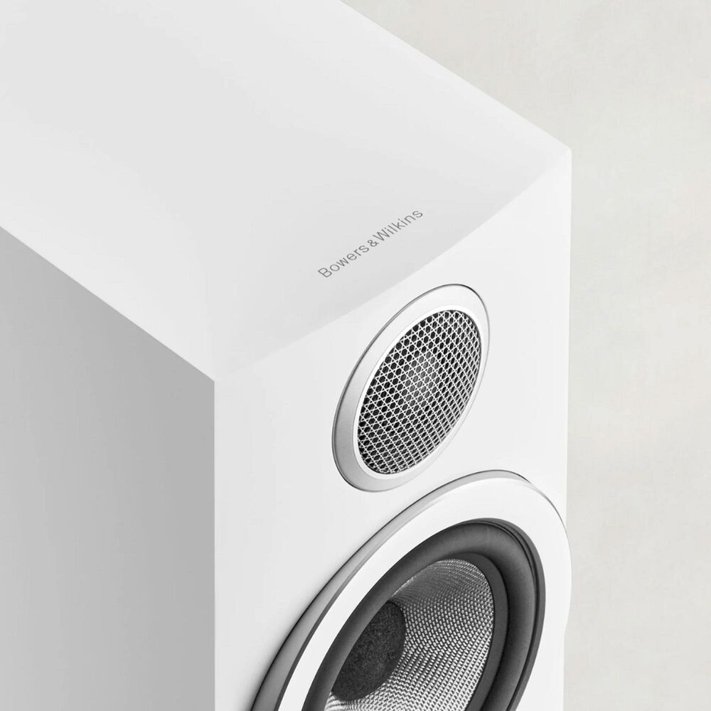 Bowers &amp; Wilkins 700 Series 707 S3 2-Way Bookshelf Loudspeaker in Satin White, , large