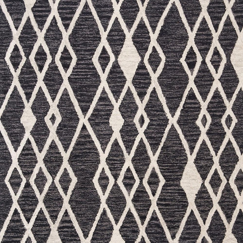 Safavieh Micro-Loop MLP157H 5&#39; Square Charcoal and Ivory Area Rug, , large