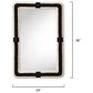 Splendor Living Yardwick Wall Mirror in Black and Off White, , large