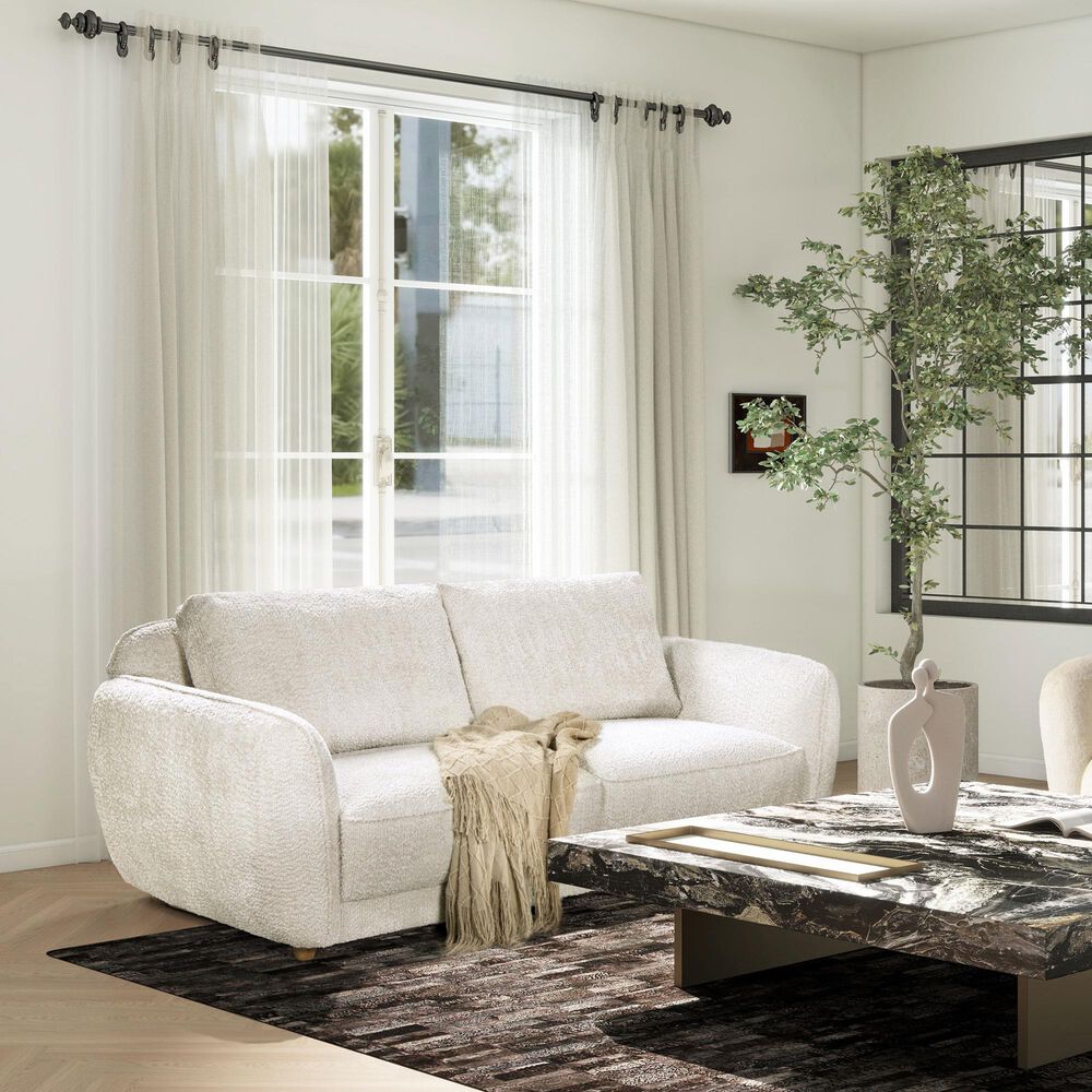 Jennifer Taylor Home Sharon Stationary Sofa in Alpaca Off-White, , large