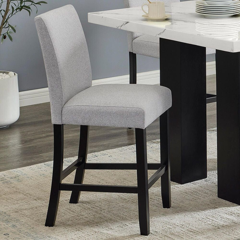 Crown Mark Parkside Upholstered Counter Stool in Dove, , large