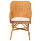Baxton Studio Celsie Arm Chair in Light Honey, , large