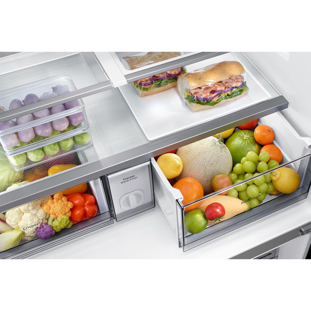 Samsung 22.9 Cu. Ft. 4-Door Flex French Door Refrigerator with AutoFill Water Pitcher in Stainless Steel, , large
