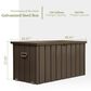 HOMLUX 150-Gallon Outdoor Storage Deck Box in Dark Brown, , large