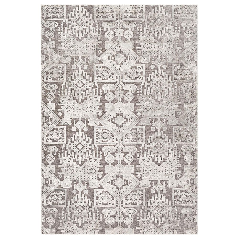 Surya Dantel DTL-2309 2" x 2"9" Silver Gray and Taupe Scatter Rug, , large