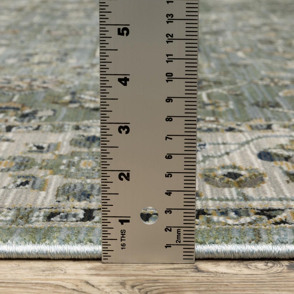Oriental Weavers Keira KEI07 Blue and Green 6&#39;7&quot; x 9&#39;6&quot; Area Rug, , large