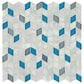 Dal-Tile Interstellar Blue Bayou 1" x 1" Mosaic Glass Tile, , large