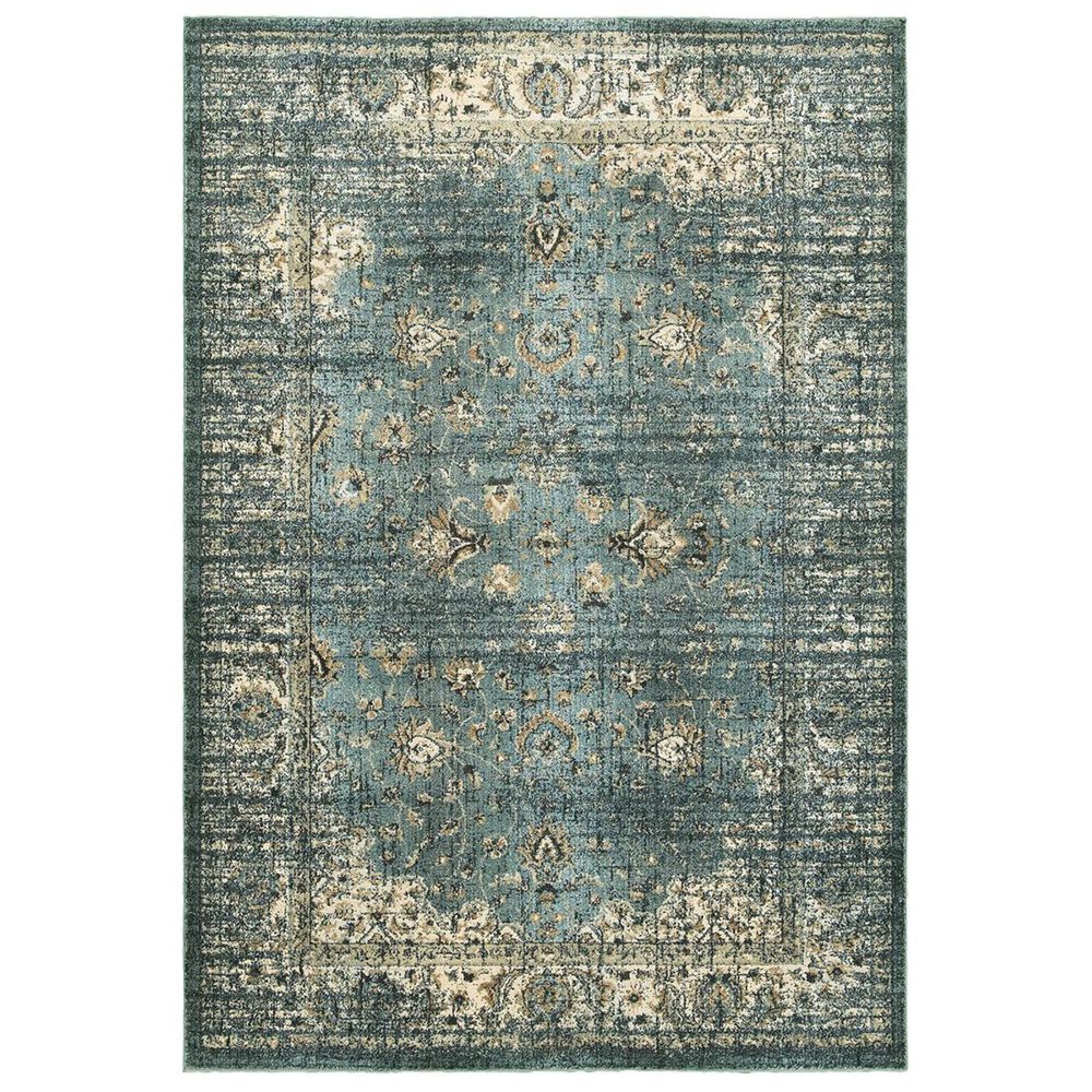 Oriental Weavers Empire 114L 9"10" x 12"10" Blue and Ivory Area Rug, , large