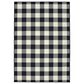 Oriental Weavers Marina 1932K 6"7" x 9"6" Black and Ivory Area Rug, , large