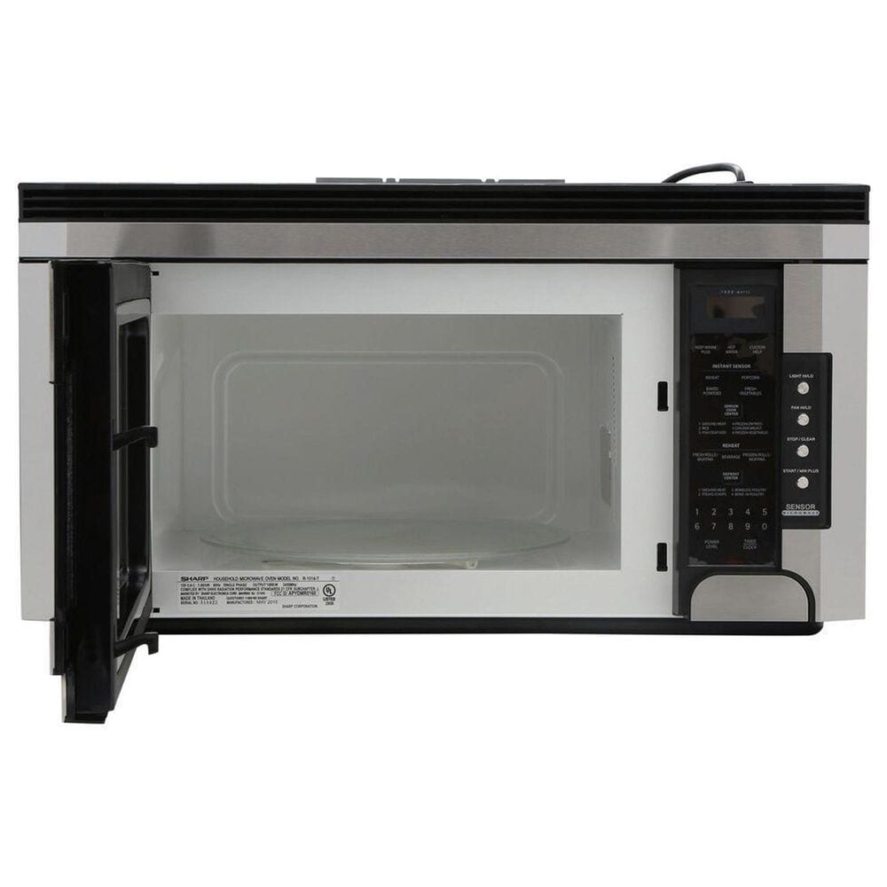 Sharp 1.5 Cu. Ft. Over-the-Range Carousel Microwave Oven in Stainless Steel, , large