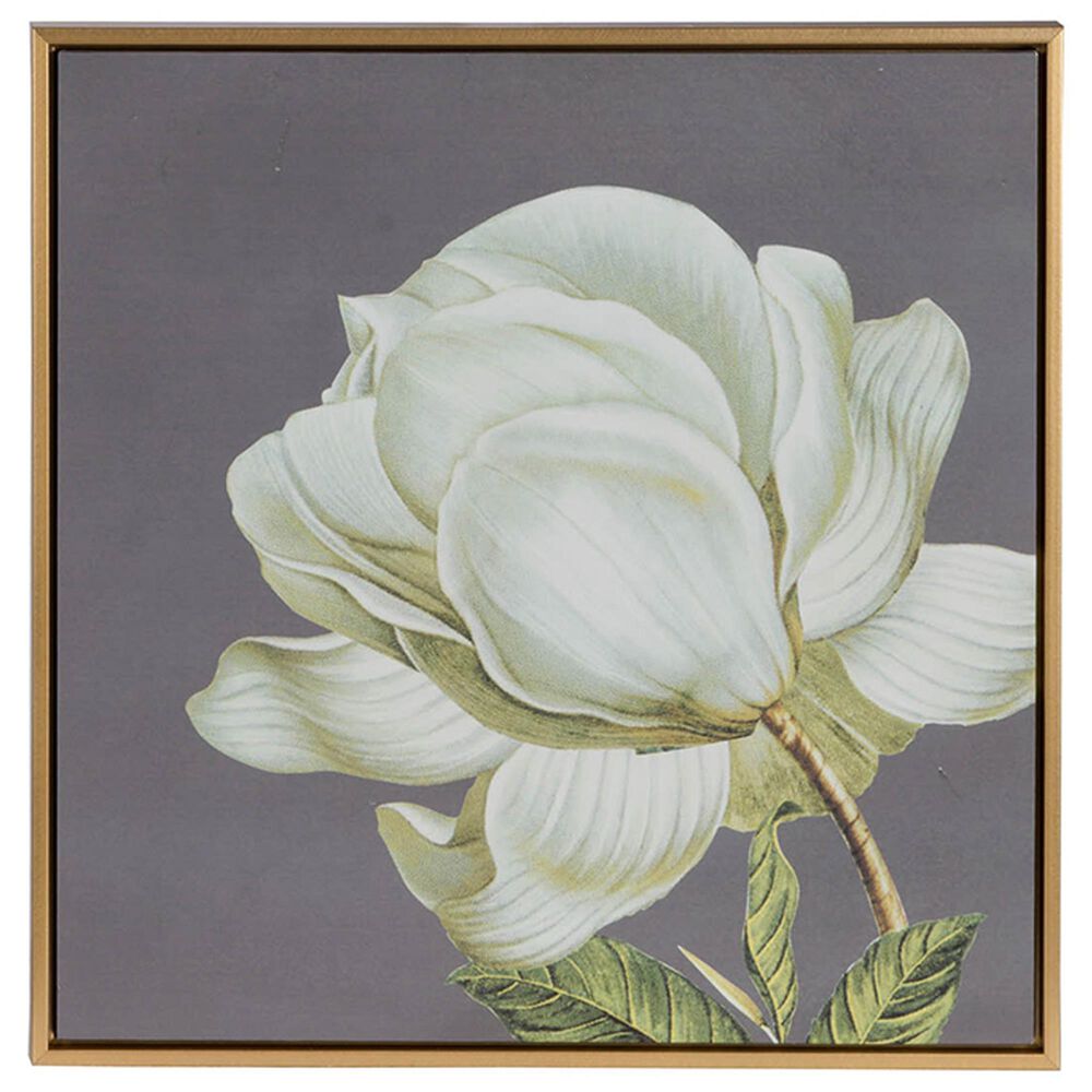 Hearth and Haven 20" x 20" Botanical Wall Art Print in White, Gold and Gray (Set of 4), , large