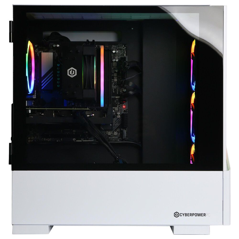 CyberPowerPC Gamer Xtreme Gaming Desktop | Intel Core i5 14400F - 16GB RAM - AMD Radeon RX 9060 XT Graphics - 1TB SSD in White, , large