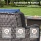 Sunwell Garden Patio Chair with Gray Frame in Navy (Set of 2), , large
