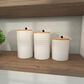 Maple and Jade Country Cottage Decorative Jar in White and Brown (Set of 3), , large
