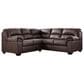 Ashley WillowBend 2-Piece Symmetrical Sectional with RAF Sofa in Umber, , large
