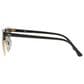 Rayban Glasses Clubmaster Classic Sunglasses with G-15 Green Lenses in Polished Black and Gold, , large