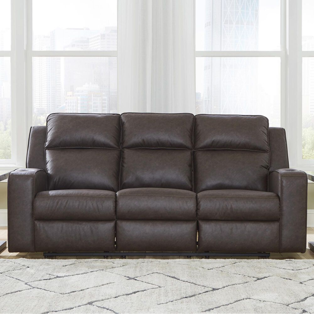 Ashley Lavenhorne Manual Sofa in Umber, , large