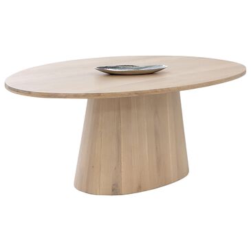 37B Althea Oval Dining Table in Light Oak - Only Table, , large