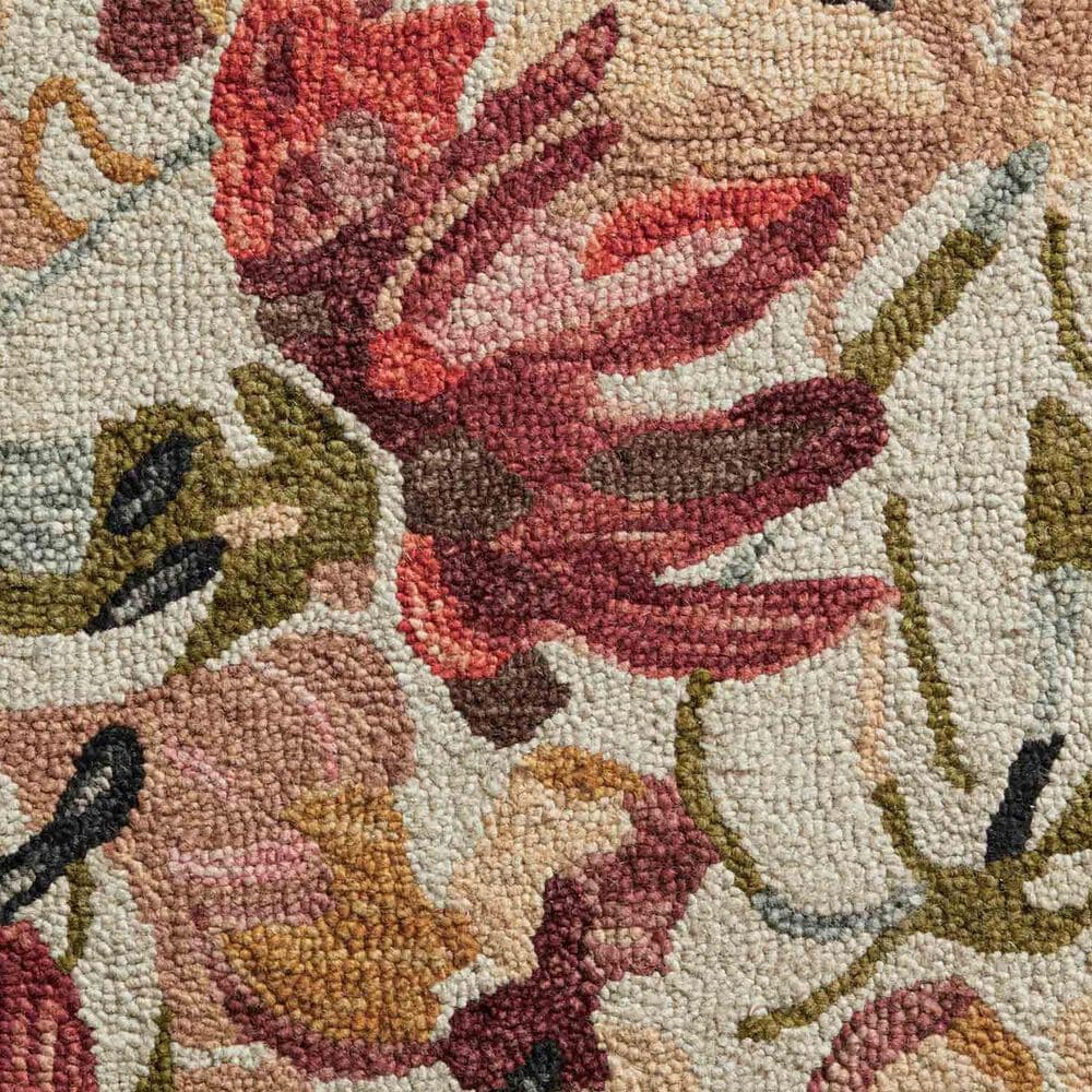 Loloi Belladonna 7&#39;9&quot; x 9&#39;9&quot; Ivory and Raspberry Area Rug, , large