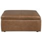 Jonathan Louis Accent Large Square Storage Ottoman in Harlow Desert Taupe, , large