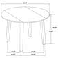 Coaster Barton 5-Piece Round Dining Set in Dark Brown, , large
