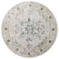 Surya Brunswick 6"7" Round Dusty Sage, Taupe, Light Gray, White, Pale Blue, Olive, Teal and Light Sage Area Rug, , large