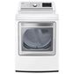 LG 7.3 Cu. Ft Front Load Turbo Steam Gas Dryer in White, , large