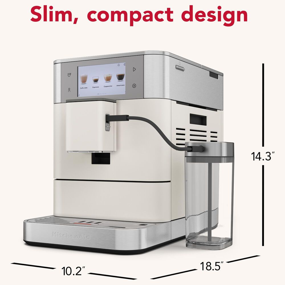KitchenAid Full Automatic Espresso Machine in Porcelain White, , large