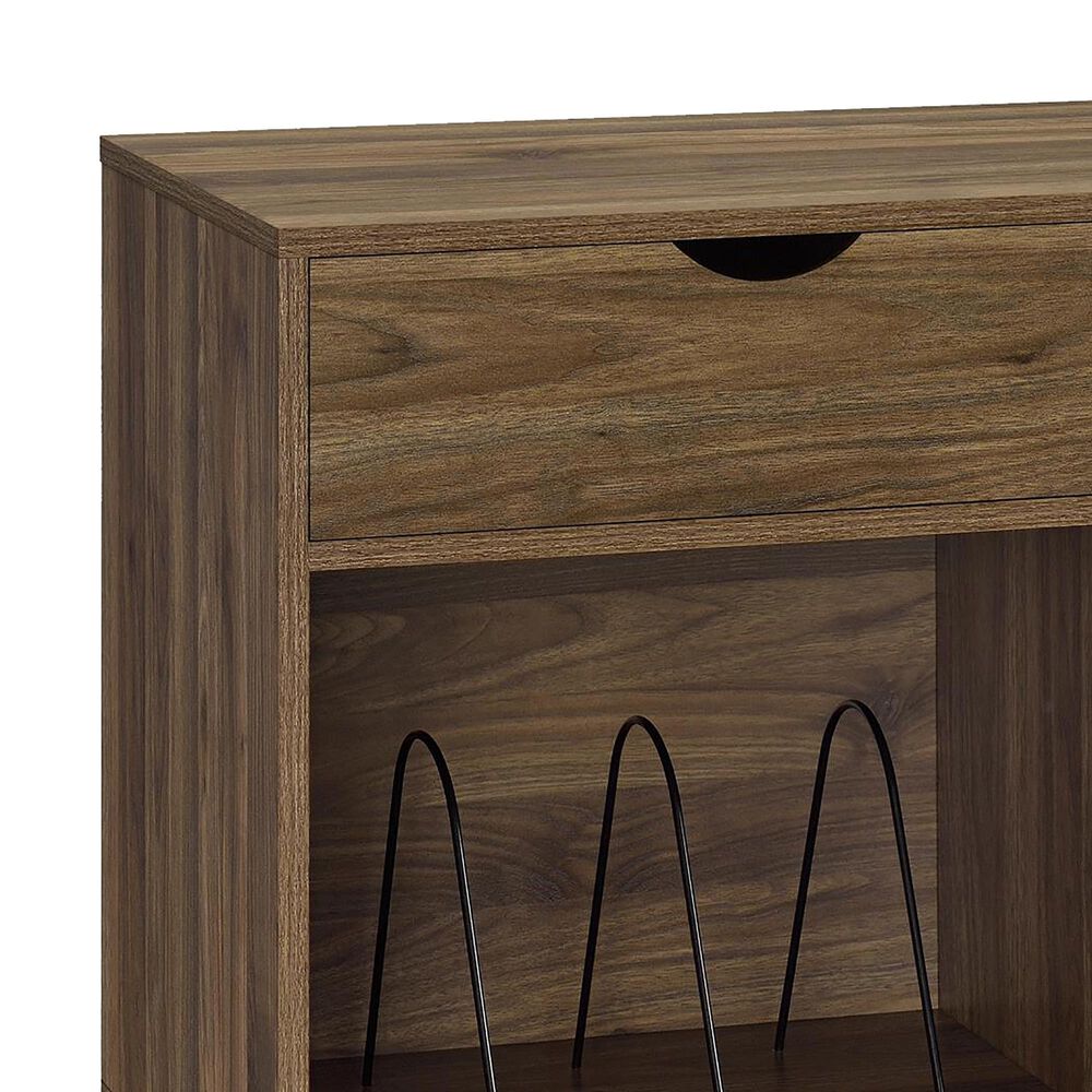 DHP Concord 40&quot; Turntable Stand with Drawers in Florence Walnut, , large