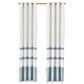 Royal Court Trilogy 84" x 50" Window Panel Pair in White and Blue, , large