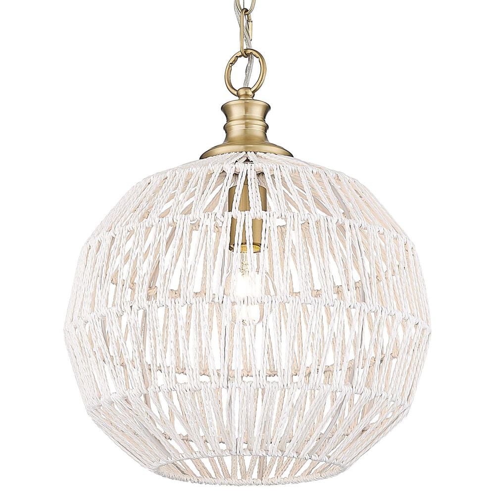 Golden Lighting Florence 1-Light Pendant in Brushed Champagne Bronze, , large