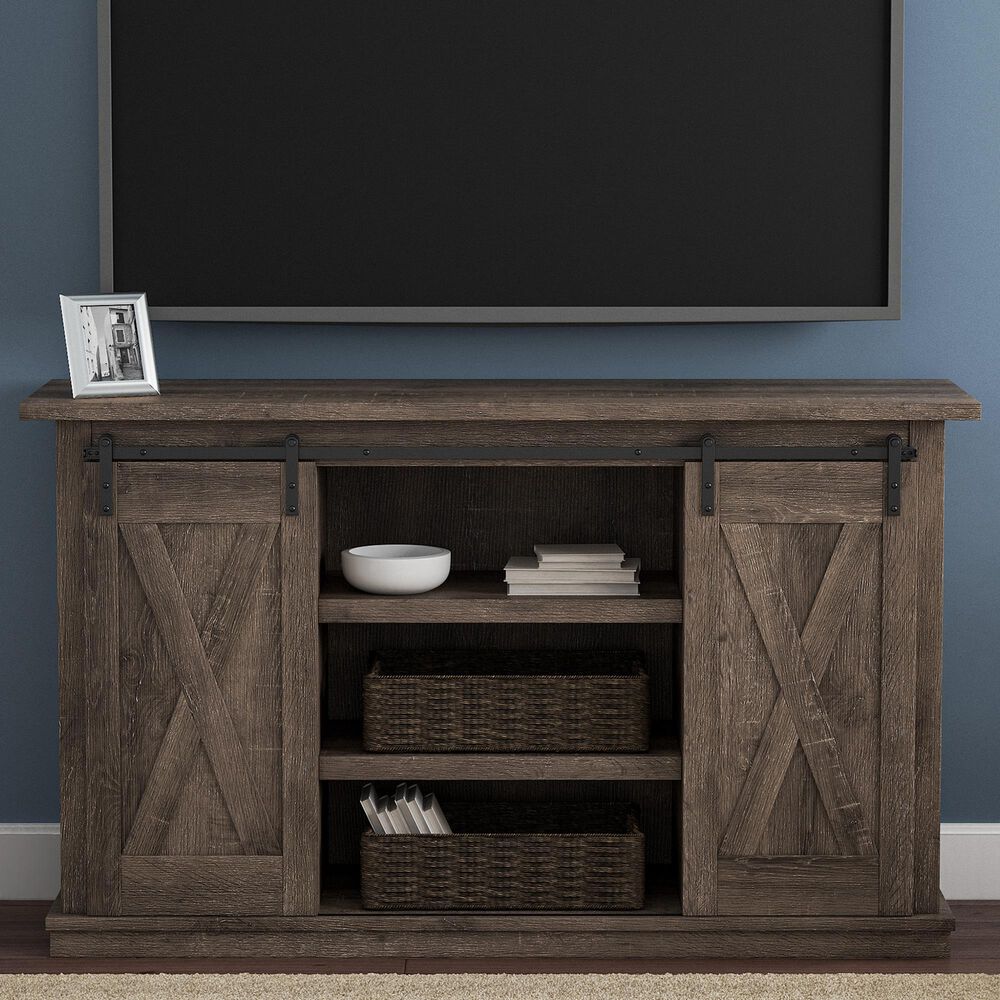 Ashley Arlenbry Medium 54&quot; TV Stand in Weathered Oak, , large