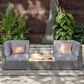 Homestyles Boca Raton 3-Piece Patio Set in Brown and Gray, , large