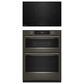 KitchenAid 2-Piece Kitchen Package with Black Ore 30" Smart Combination Wall Oven and Black 30" Induction Cooktop, , large