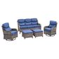 Sunwell Garden 5-Piece Conversation Set in Navy, , large