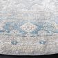 Safavieh Dream DRM411H 6"7" Round Grey and Blue Area Rug, , large